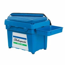 Shakespeare Team Fishing Seat Box PACKAGE BLUE Side tray tackle box Cushion