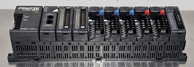 Koyo Direct Logic 205 PLC D2-09BDC1-1 9 Slot with Analog Input, Output, Temp
