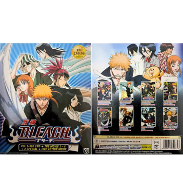 DVD Bleach Complete TV Series [1-336 END+ 4 Movies + 2SP] Eng Dub SHIP FROM US