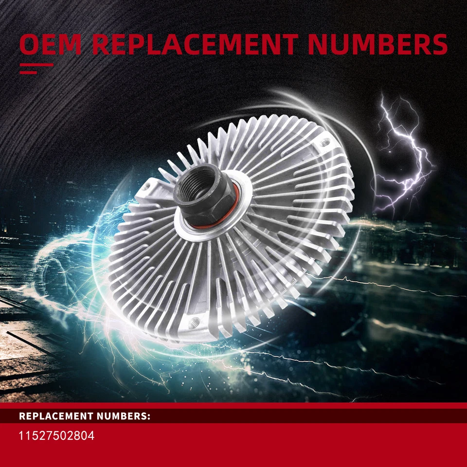 NEW Cooling Fan Clutch for BMW E39 535i 540i E38 730i 735i E32 E34 840i 850i - image 3 of 4