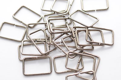 25x Vierkantring Schlaufe f. Gurt/Band bis 25 mm v. C&C Metal Products, USA, NOS