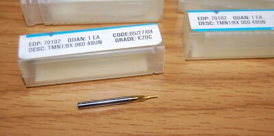 THREAD MILL 1/8'' x .060 STRAIGHT FL SOLID CARBIDE K20C XACTFORM# 70102