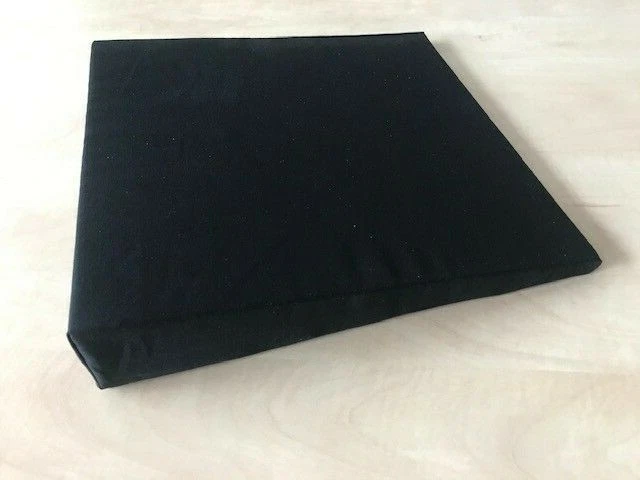 REHA4YOU Premium Verbundschaum Keilkissen orthopädisches Sitzkissen schwarz 40x40x8/1 cm