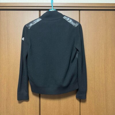 MONCLER TRICOT CARDIGAN Down Jacket Tricolor black Men's Size XXL