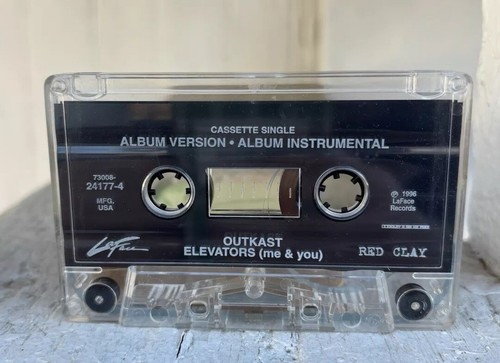 OUTCAST Elevators (me & You) Cassette Single Instrumental 1996 LaFace Rap Hiphop - Foto 5 di 7