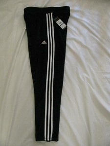 Nuevas adidas chicas Talla Extra Grande XL 16 pata cónica Terciopelo Negro  Jogger Pants | eBay