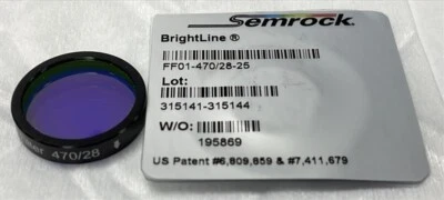 SEMROCK FF01-470/28-25 BrightLine BANDPASS FILTER Single-Band IDEX FFF01-531