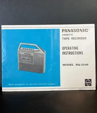 Operating Instruction Manual - Panasonic Cassette Tape Recorder - Model RQ-224S