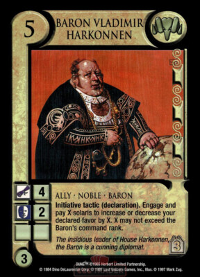 Baron Vladimir Harkonnen [Near Mint/Mint] EYE OF THE STORM - Dune