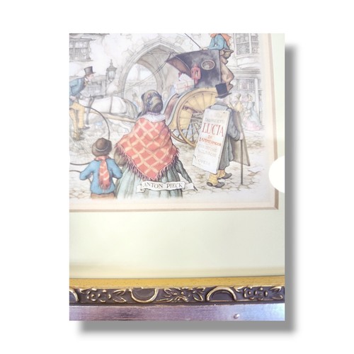 Market Square Lucia Anton Pieck 1966 Print By D.A.C., N.Y. VTG Hobby Lobby Frame - Picture 8 of 13