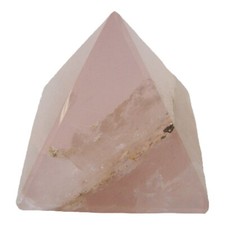 Pyramide de pierres précieuses à quartz rose Feng Shui pour l'amour