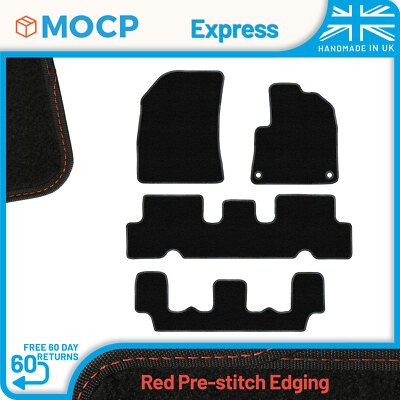 Express with Red Pre-Stitch Trim Car Mats to fit Citroen C4 Grand Picasso 201...