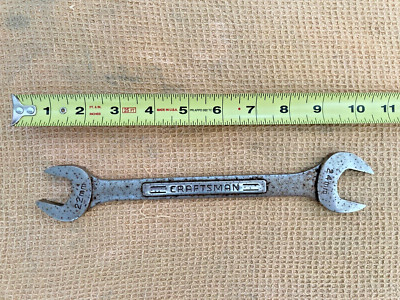 CRAFTSMAN 22 mm 24 mm Double Open End Wrench Forged USA VV 44509