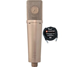 Peluso P-87 Ss Large Diaphragm Microphone W/ Shockmount, Flight Case & Cable