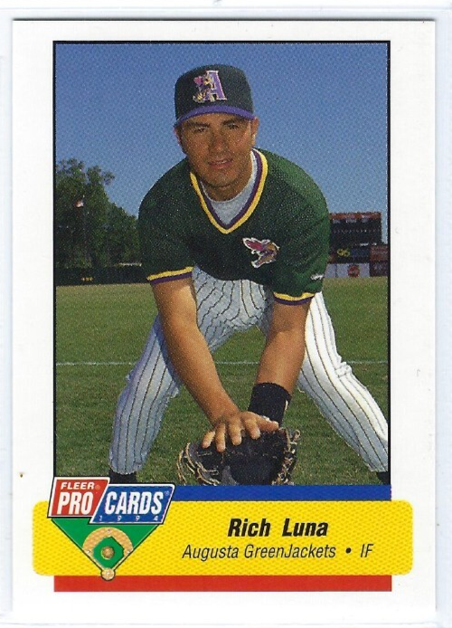 1994 Augusta GreenJackets (Class-A Pittsburgh Pirates) Rich Luna