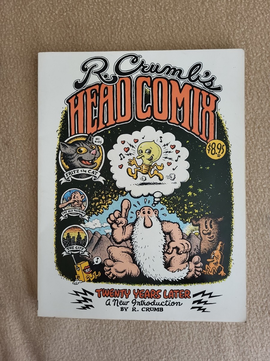 アート・デザイン・音楽 R.crumls HEAD COMIX R. Crumb's Head Comix by Robert Crumb (1988, Trade Paperback
