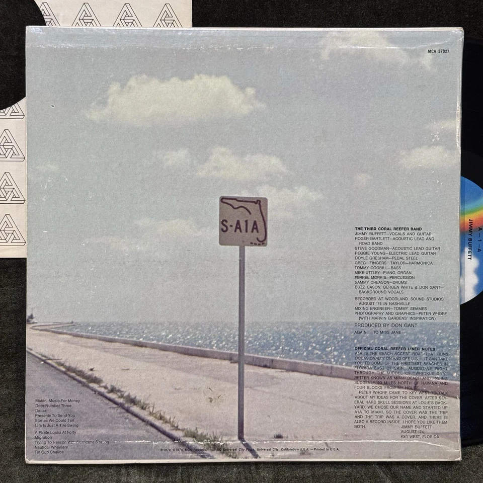 Jimmy Buffett A1A 1980s US Pressing MCA Records Complete - Imagem 2 de 4