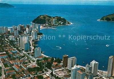 Sao Vicente Sao Paulo Vista aerea de Sao Vicente e Ilha Porchar