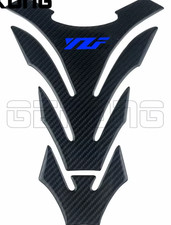 3d Carbon Tank Decal Tank Protector Pad Sticker For Yamaha YZF R1 BLUE