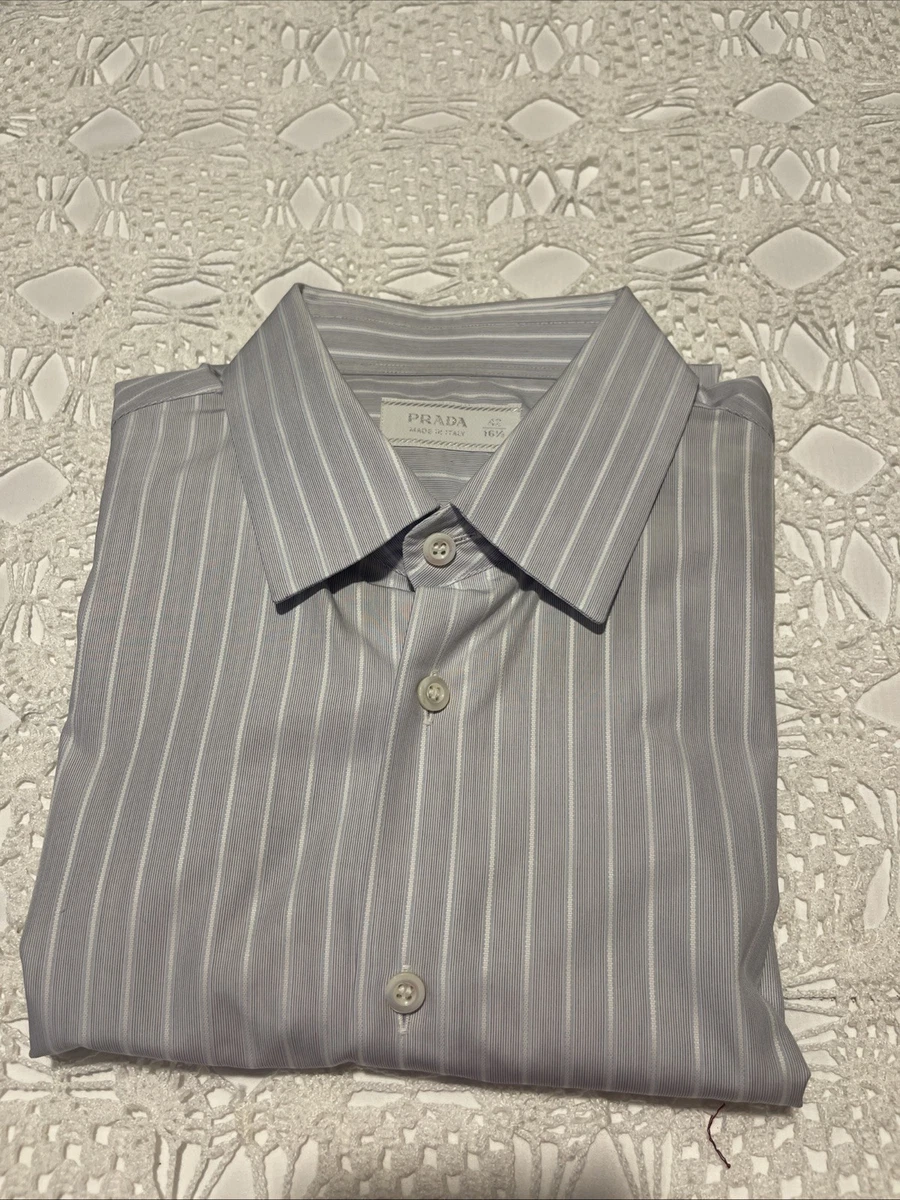 PRADA Long Sleeve Gray Dress Shirts for Men for sale | eBay