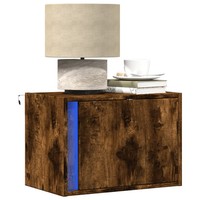 2Er Set Wandnachttische Mit LED Beleuchtung RäUchereiche