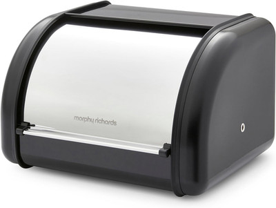 Equip Kompakter Brotkasten, 8L, Carbon & Edelstahl Design Langlebig und Frischer