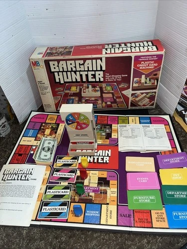 Vintage 1981 Milton Bradley Bargain Hunter Board Game Complete