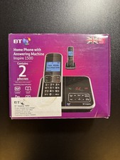 BT Inspire 1500 Digital Cordless Phone with Answering Machine boxed with manual 