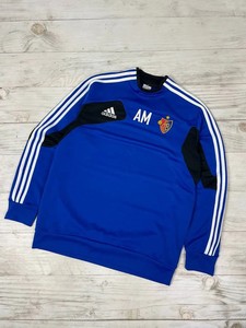Adidas FC Basel Training Sweatshirt Soccer Football Men SZ L blue