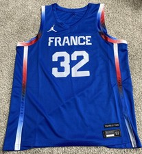 Victor Wembanyama France 2024 Olympics Blue Men's Jordan Swingman Jersey XL 52