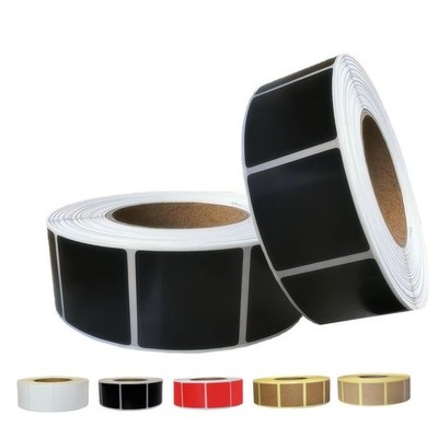 Target Stickers and 1 inch 2 Rolls 2000 Pieces, 2000 Pieces black 