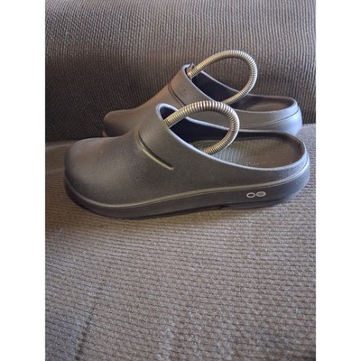 OOFOS OOCloog Black Recovery Clogs Womens 11 Mens 9 Slip On Comfort Shoes