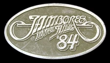 MI20104 RARE 1984 ***JAMBOREE IN THE HILLS*** SUPER BOWL OF COUNTRY MUSIC BUCKLE