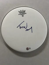 Fred Durst signed Remo Weatherking drumhead Beckett BAS coa Limp Bizkit Singer