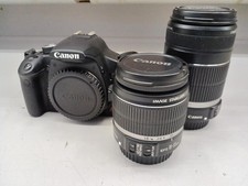 Canon EOS Kiss X3 DSLR Camera Kit Double Zoom Lens Used