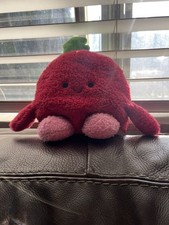 Russ Bum Bumz Red Plush Soft Toy Washable Small 2023 Green Leaf