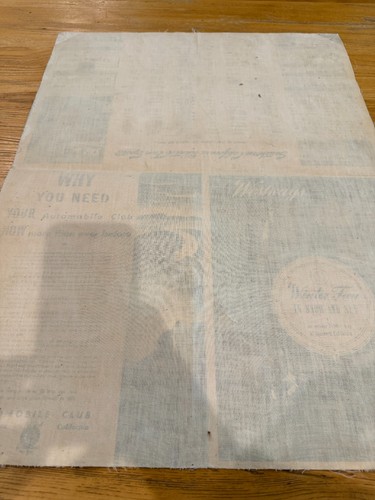 Vintage 1941 Winter Fun In Snow And Sun Southern California map - Amazing shape. - Picture 9 of 10