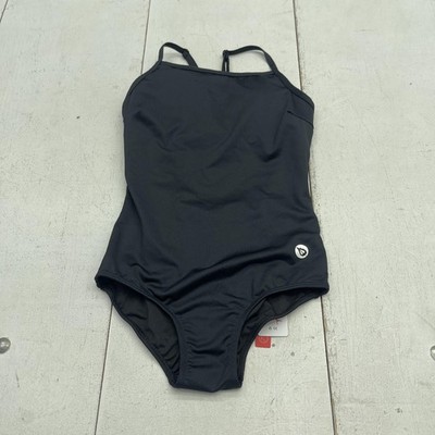 Baleaf Swimsuit Womens 32 Black One Piece Athletic UPF 50+ Lined Spaghetti Strap