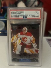 2023-24 black diamond dustin wolf PSA 7.