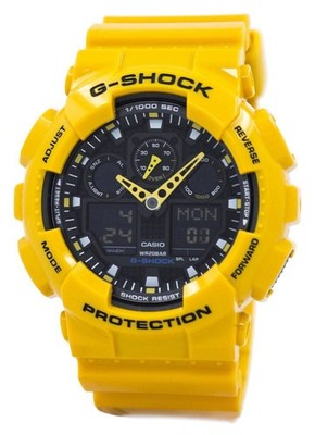 Casio G-Shock Black Dial GA-100A-9ADR Velocity Indicator Alarm Men's Watch