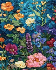 igoodom Floral Paint by Numbers Kit for Adults   15.7x19.7in 40x50cm , MY0327