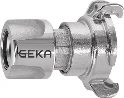 Übergangsstück GEKA plus 5 Stück Messing verchromt