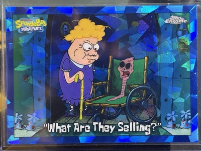  What Are They Selling?    Topps Chrome SpongeBob 2025 Sapphire Blue Mojo