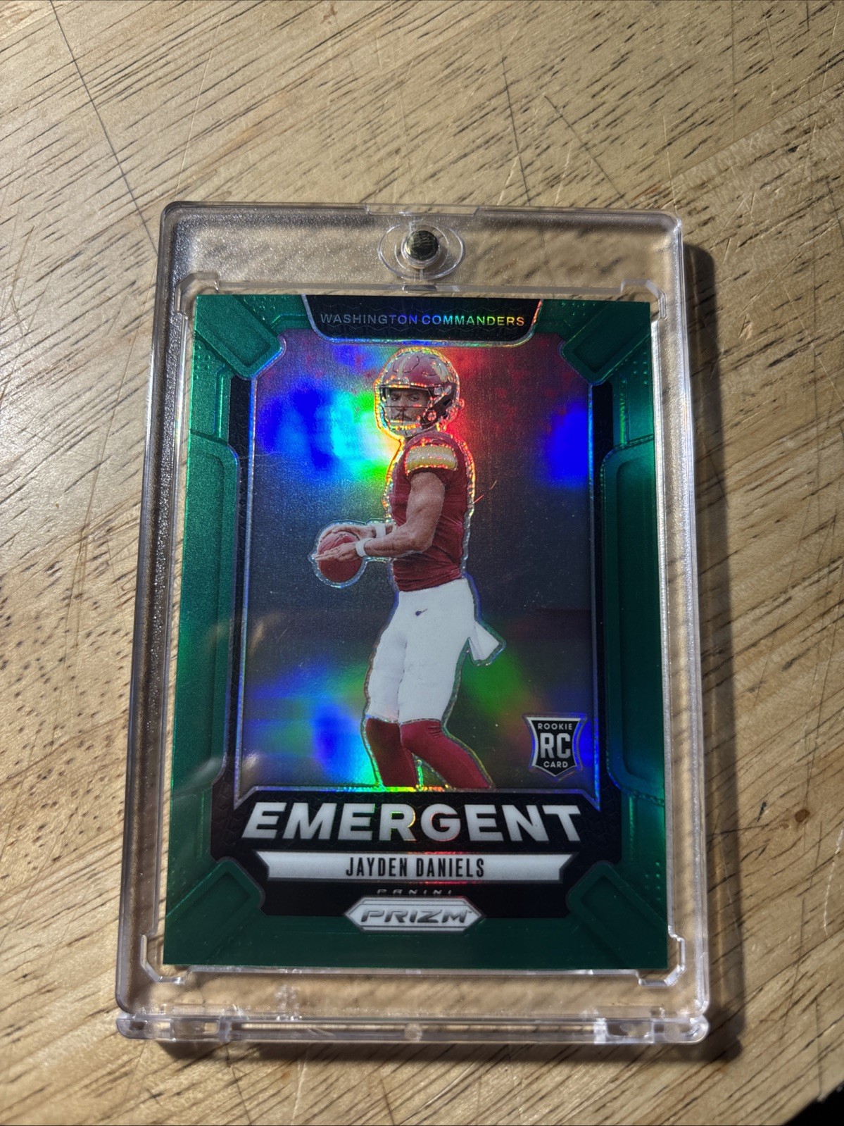 2024 Panini Prizm - Emergent Jayden Daniels #2 Green Prizm (RC)