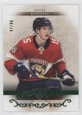 2021-22 Artifacts Extended Rookies Emerald 97/99 Anton Lundell Rookie RC pe4