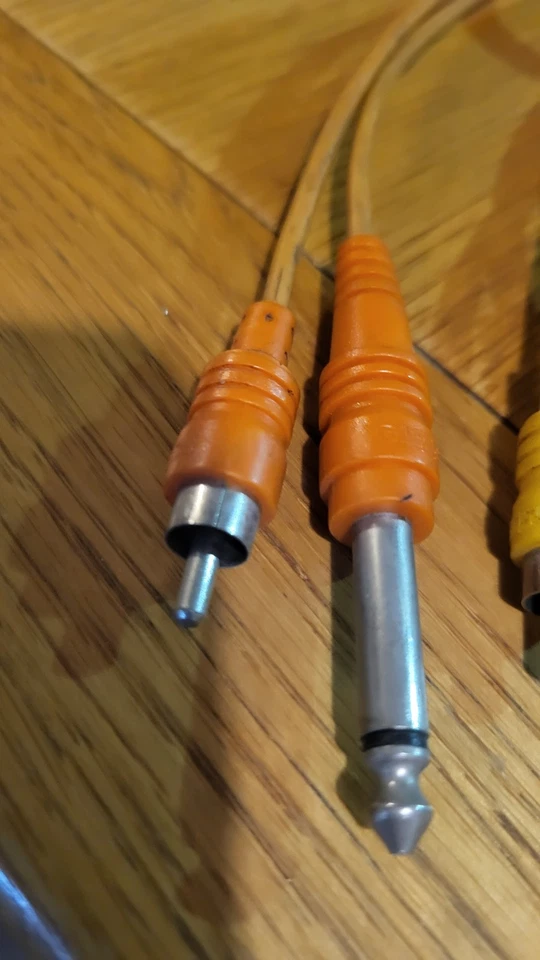 2 X Fostex 1.5m  Patch Connector audio Cable  Wires 6.25mm Jack To Phone Male.  - Image 4 of 4