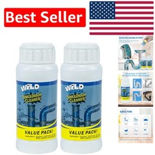 Quick Cleaning Tool: Wild Tornado Foaming Drain Cleaner Powder for Pipes 2pcs 