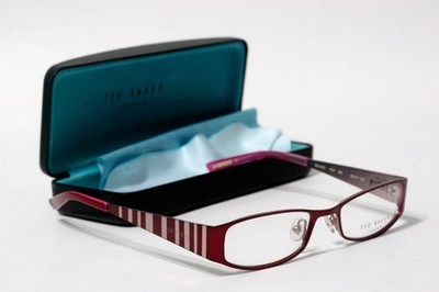 TED BAKER B197 BEACHES STRIPED WINE FASHION EYEGLASSES  (SMALL) 50-17-130 T197