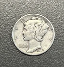1942 - 10C Mercury Dime / 90% Silver Coin.