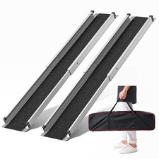 5FT Telescoping Wheelchair Ramp 600lb 2 Pack